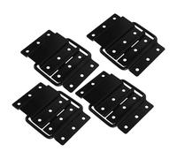 DIYEAH Cerniere Pieghevoli Nero in Lega Rimovibili per Flight Case 4 Pezzi Design Salvaspazio per Coperchio Scatola in Legno e Sportello Armadio