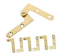 DIYEAH Cerniere Pivotanti in Rame per Porte Nascoste Ferramenta per Porte Pivotanti Rotazione 360° Set da 4 per Scale da Soffitta