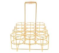DIYEAH Cestino Porta-birra da Ferro Oro, Leggero e Portatile | Design Pratico e Creativo, Stile Generoso, per Bar e Ktv, Struttura Semplice, Facile da Trasportare