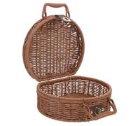 DIYEAH Cesto Picnic Intrecciato in Pp Rustico, Portatile, 1 Pezzo