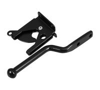 DIYEAH Chiavistello per Cancello Recinzione in Ferro Nero 144mm, Chiusura per Cancelli Esterni, Fermo per Porte e Cancelli da Giardino, Installazione Facile e Resistente per Uso Agricolo