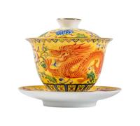 DIYEAH Chinese Tea Cups Set da Tè in Ceramica con Accessori per Tea Gatherings e Tè Verde