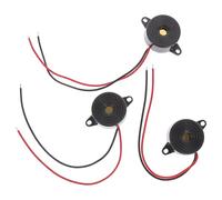 DIYEAH Cicalino Piezoelettrico Continuo 3 Pezzi Cavo, Sirena di Allarme Elettronica per Casa, Altoparlante Tono Acustico Stabile Alta Affidabilità per Sistemi di Sicurezza Domestici