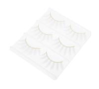 DIYEAH Ciglia Finte Bianche Cosplay 6 Pezzi Leggere e Comode da Indossare Tutto Giorno per Feste e Nightlife in Fibra Chimica