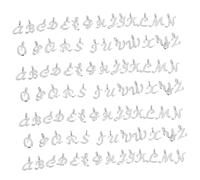 DIYEAH Ciondolo in Metallo Lettere Dell'alfabeto Per Gioielli Fai Da Te Set 104 Pezzi Accessori Per Creazione Braccialetti e Collane Ciondoli Brillanti e Delicati Sulla Pelle