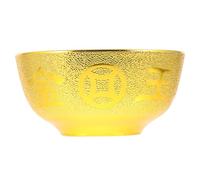 DIYEAH Ciotola Sacra Buddista in Plastica Dorata Resistente per Offerte Tazza Multifunzione Decorativa da Tavolo per Tempio e Uso Domestico