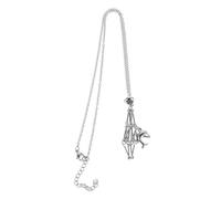 DIYEAH Collana con Gabbia di Cristallo Vuota con Ciondolo in Metallo per Pietre Gioielli in macramè Lunghezza Regolabile