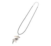 DIYEAH Collana e Abalone in Conchiglia Bianca Ciondolo Pappagallo Elegante e Creativo, Decorazione Delicata per Donne e Ragazze, per Banchetti e Emozioni