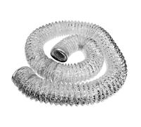 DIYEAH Condotto dell'aria in alluminio essicatore canalizzazione in lamina di alluminio condotto di sfiato dell'asciugatrice condotto di scarico dell'aria foglio di alluminio Argento