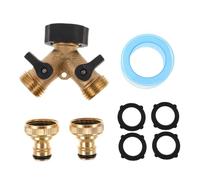 DIYEAH Connettore y per Tubo da Giardino Divisore Due Vie Connettore per Irrigazione Adattatore per Tubo in Rame Raccordo da Giardino Distributore per Acqua Collegamento di Perdite Instal