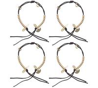 DIYEAH Contatore di perline buddista in ottone da 2 pezzi - Strumento portatile fai da te per il conteggio delle perline del Buddha per la preghiera, la meditazione e il canto - Contatore di da dito