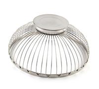 DIYEAH Contenitore Multifunzione in Acciaio Resistente per Frutta e Ortaggi Design Traforato Antiscivolo Ciotola Capiente per Cucina e Soggiorno