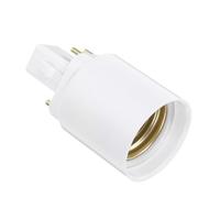 DIYEAH Convertitore Adattatore Portalampada G24q a E27 in Plastica, Base Lampadina Sicura e Compatibile per Illuminazione Domestica, Uffici e Commerciale, Design Minimalista Elegante