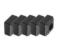 DIYEAH Coperchi in Legno Nero Quadrati Design Unico 5 Tappi Resistenti e Facili da Usare per Bottiglie di per Domestico