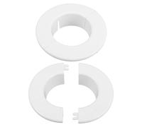 DIYEAH Copertura Foro Condizionatore 2 Pezzi, Coperchio Tubi Aria Condizionata in Plastica, Griglia Uscita Hvac per Sigillatura e Decorazione Interna, Installazione senza