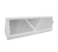 DIYEAH Copertura per bocchetta di ventilazione a pavimento: parte del registro a pavimento per ventilazione dell'aria del riscaldatore AC 15x4,6 pollici - Copertura per bocchetta di per angolo da