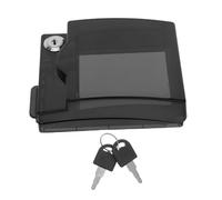 DIYEAH Copertura per Presa Elettrica Tipo 86 in Plastico Nero Serratura e Chiave, Protezione Sicura per Prese a Muro in Bagno e Cucina