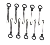 DIYEAH Cordino Per Cellulare Multifunzionale 10 Pezzi Con Lucchetto in Metallo, Cinturino Da Polso Regolabile e Supporto Da Collo, Accessori Fai Da Te Per Sicurezza e Trasporto Leggero, Colore Nero