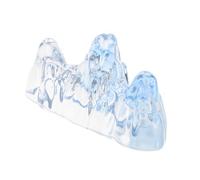 DIYEAH Crystal Glass Decorative Paperweight And Pen Holder Mountain-inspired Calligraphy Rest Stand For Artistic Writing Tools And Desk Accessories in Sea