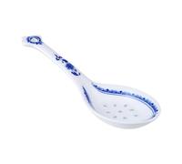 DIYEAH Cucchiaio da Minestra in Ceramica Stile Cinese, Utensile da Cucina Manico, Resistente al Freddo e Design Tradizionale Blu e Bianco, Adatto per Condire e Mescolare Piatti