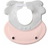 DIYEAH Cuffia da Bagno per Regolabile in Pp e Tpe Visiera Curva Inversa, Protezione per Lavare i Chioma senza Bagnare Orecchie e Viso, Colore Rosa