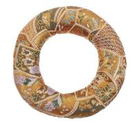 DIYEAH Cuscino con anello per campane tibetane, tappetino a ciambella con | Cuscino per campane tibetane e di cristallo, robusto cuscino per il riposo e la meditazione quotidiana.