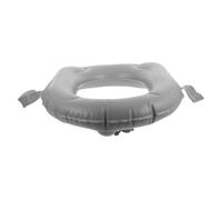 DIYEAH Cuscino Sedile Wc Gonfiabile in PVC con Ventose Antiscivolo Confortevole e Portatile per Anziani e Famiglie Rialzo Water Leggero e Pieghevole per Viaggio e Uso Domestico