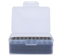 DIYEAH Custodia porta batterie AA AAA con spugna - Scatola porta batterie in plastica per torce e telecomandi - Contenitore organizer portatile multi-scomparto