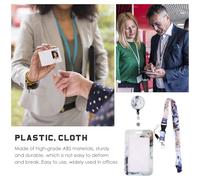 DIYEAH Custodia Porta Tessera Id in PVC con Effetto Marmo e Glitter Protettiva e Portatile per Carte di Identità Badge Tessere Lavoro e Studenti Design Elegante e Resistente