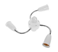 DIYEAH Data [ Adattatore Per Portalampada Da E27 a E27 Multi-testa Con Tubo Flessibile, Convertitore Di Lampadine Con Estensione Per Presa Luce, Divisore Per Luce Led Per Uso Domestico e Ufficio