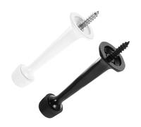 DIYEAH Data [ Fermaporta a Muro e da Pavimento in Lega di Zinco Resistente alle Intemperie, Set 2 Pezzi Protezione per Pareti, per Casa, Ufficio, Bagno