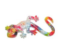 DIYEAH Decorazione da Parete in Resina a Forma di Geco Resistente alle Intemperie Scultura Artistica da Appendere per Interno ed Esterno Decorazione da Giardino e Balcone Gancio per