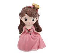 DIYEAH Decorazione per Torta Compleanno Polimeri Piccola Statua Ragazza per Feste e Decorazioni per La Casa Resistente e Versatile Rosa