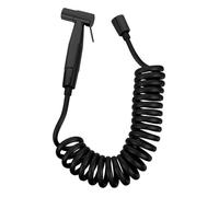 DIYEAH Detergente per igienici spruzzatore per pannolini per WC strumenti per la pulizia del bagno Spruzzatore risciacquo da acciaio inossidabile 304 Nero