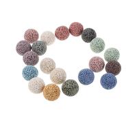 DIYEAH Diffusore di Aromaterapia Pietre di Lava Vulcanica 20 Pezzi, Silenzioso senza Fili, per Uso Interno e Relax Durante Sonno Colore Casuale