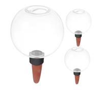 DIYEAH Dispositivi di Irrigazione per Piante da Interno e Giardino 3 Pezzi Globo D’Acqua Automatico 500ml in PVC e Ceramica per Annaffiatura Continua e Decorazione Piante in Vaso