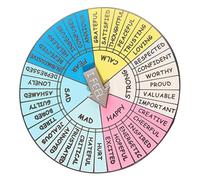 DIYEAH Distintivo Decorativo Ruota delle Emozioni in Metallo Lega Resistente, Portatile e Compatto, Decorazione per Borse e Zaini, Supporto per Gestione Emotiva e Riduzione Stress