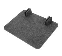 DIYEAH Divisorio da Scrivania in Feltro Nero-Grigio Pannello Fonoassorbente Nodrill per Privacy e Protezione da Goccioline Separatore Ambienti Leggero e Portatile per Ufficio e Studio