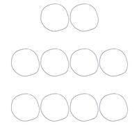 DIYEAH Elastici per Sacchi della Spazzatura 10 Pezzi in Gomma e Acciaio Inossidabile, Superficie Liscia e Antiscivolo, per Bidoni da Interno in Bagno e Cucina