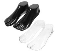 DIYEAH Espositore per Calzini con Manichino per Piedi di Piede in Plastica Spessa