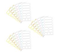 DIYEAH Etichette Scrivibili Impermeabili per Contenitori Adesivi Autoadesivi Colorati 18 Fogli per Organizzazione Cucina Ufficio e Scuola