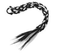 DIYEAH Extension per Chioma Intrecciati Finti Elastici, Accessori per Chioma da Ragazza e Bambina, Doppia Coda di Cavallo Lunga Colorata Riflessi alla Moda, per Feste e Cosplay