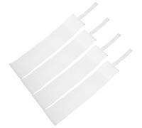 DIYEAH Fascia da Capitano Calcio Elastico e Regolabile, Set 4 Pezzi Bianco, Fasce da Braccio Portatili per Calcio, Basket e Sport di Squadra, Fascia da Capitano Giovani per Team Unito