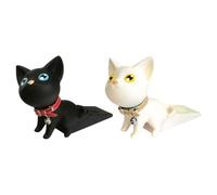 DIYEAH Fermaporta di Sicurezza per 2 Pezzi in Plastica Morbida Antiscivolo Design Coda Allargata, Fermaporta Protezione per Porte Senza Foratura per Casa, Ufficio, Camera Colore Casuale