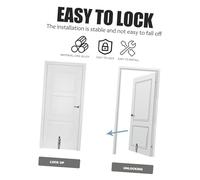 DIYEAH Fermaporta Molla Telescopico in Lega di Zinco con Supporto per Porta Fermaporta Easy Step per Varie Superfici