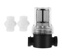 DIYEAH Filtro Acqua 1/2 Pollice con Schermo in Acciaio Inox 80 Maglie, Prefiltro per Rubinetto e Lavatrice, Accessorio Depuratore Acqua Domestico con Alloggiamento Colore Colore Casuale