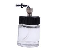 DIYEAH Flaconi Aerografo in Vetro Trasparenti con Adattatore Copertura Barattoli Vernice Ricaricabili per Modellismo Compatibili con Airbrush Master Badger e Feed Vari Professionale