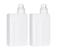 DIYEAH Flaconi Vuoti per Detersivo da 1000Ml 2 Pezzi in PE Riutilizzabili e Portatili per Liquido Casa e Hotel Colore Bianco