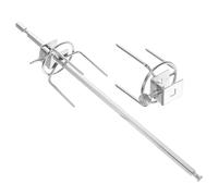 DIYEAH Forchette Rotanti in Acciaio Inox per Pollo Arrosto, Spiedini per Carne da Cucina Resistenti alle Alte Temperature, Accessorio per Forno Adatto a Griglia e Girarrosto