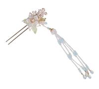 DIYEAH Forcina Cinese Elegante in Lega Decorazione a Fiore e Nappine Lunghe, Accessorio Chioma Donna per Acconciature Lisce Perfette in Occasioni Speciali